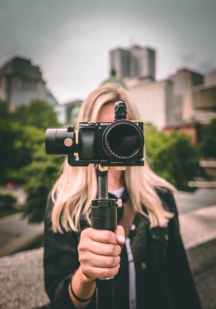 woman shooting video